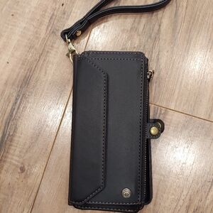 For Samsung Galaxy A71 A71 5G Wallet Case,Leather Zipper Snap Flip Card Case